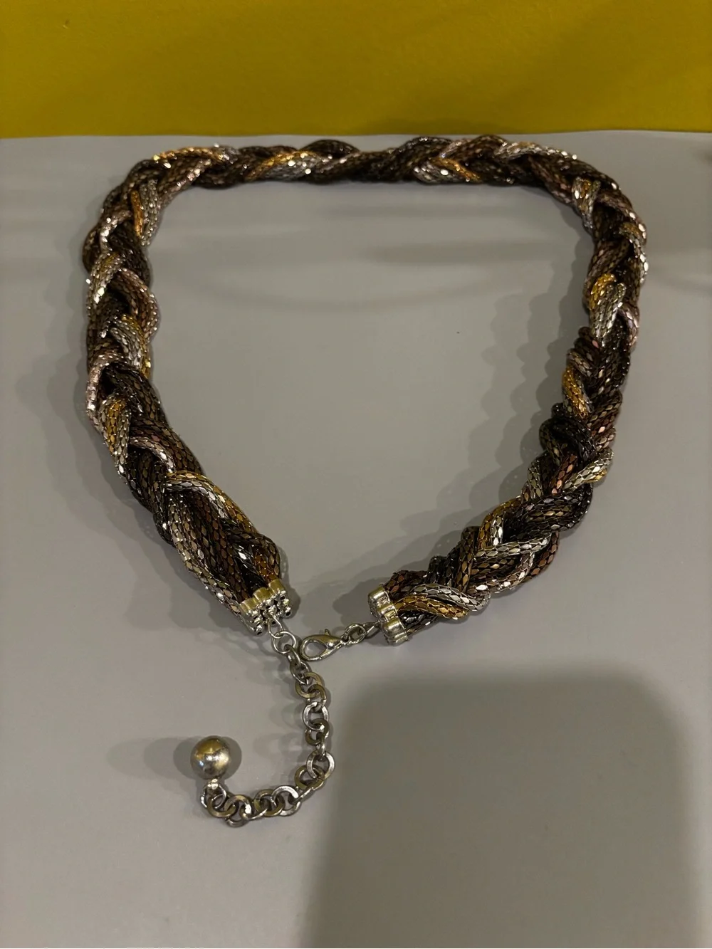 Braided Metallic Multi-Color belt1129